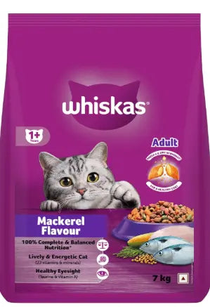 Whiskas Adult (1+ Years) Dry Cat Food Meow store